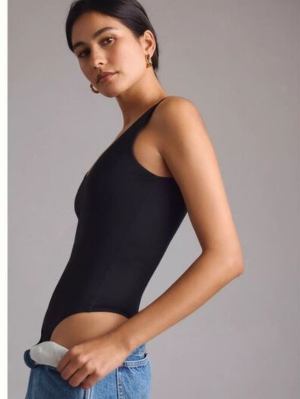 Anthropologie Second Skin Black Bodysuit